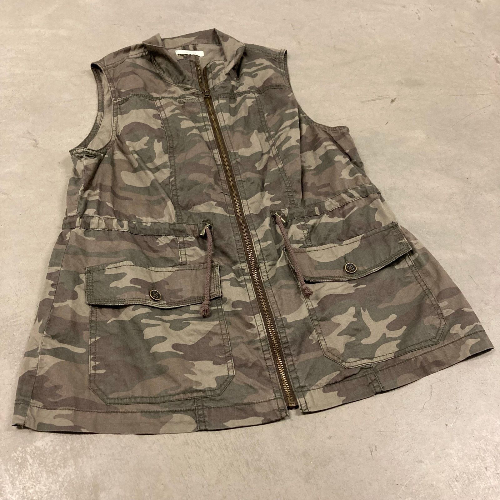 Vintage Y2K Maurices camo vest jacket Size M / US 6-8 / IT 42-44 - 1 Thumbnail