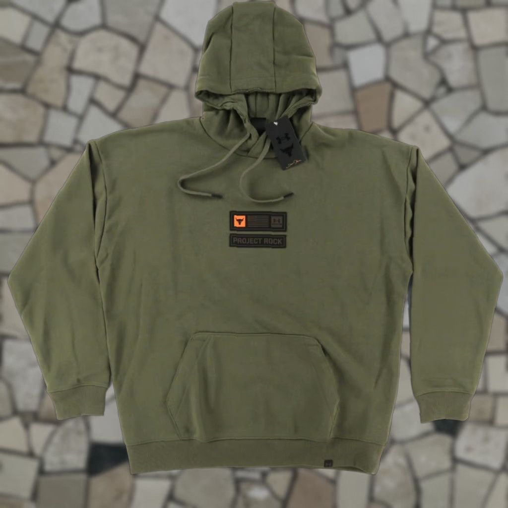Under Armour Under Armour Project Rock Veteran's Day Hoodie Green Men's XL Shirt Size US XL / EU 56 / 4 - 1 Thumbnail