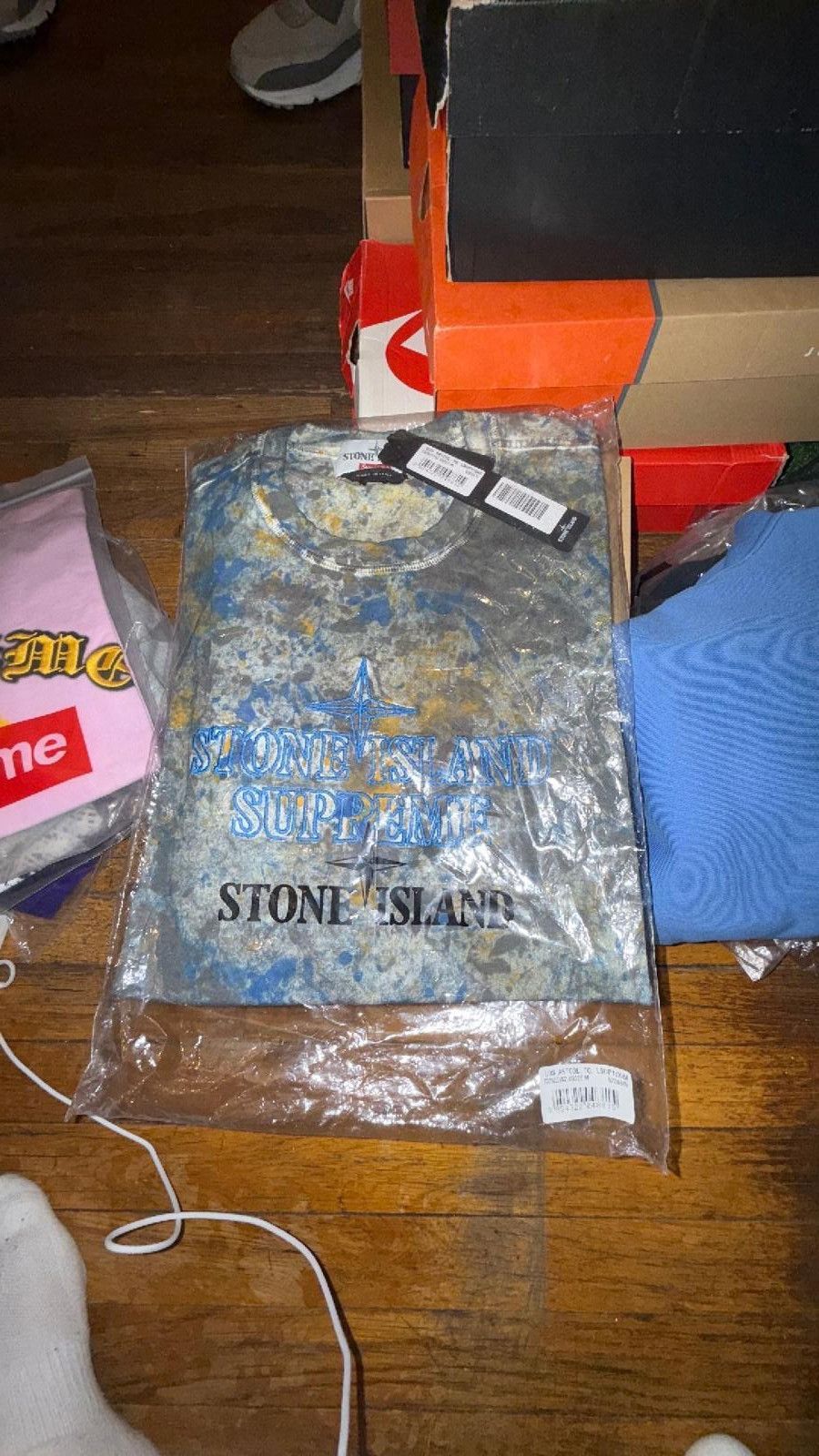 Designer Stone Island X Supreme Embroidered tee Size ONE SIZE - 1 Preview