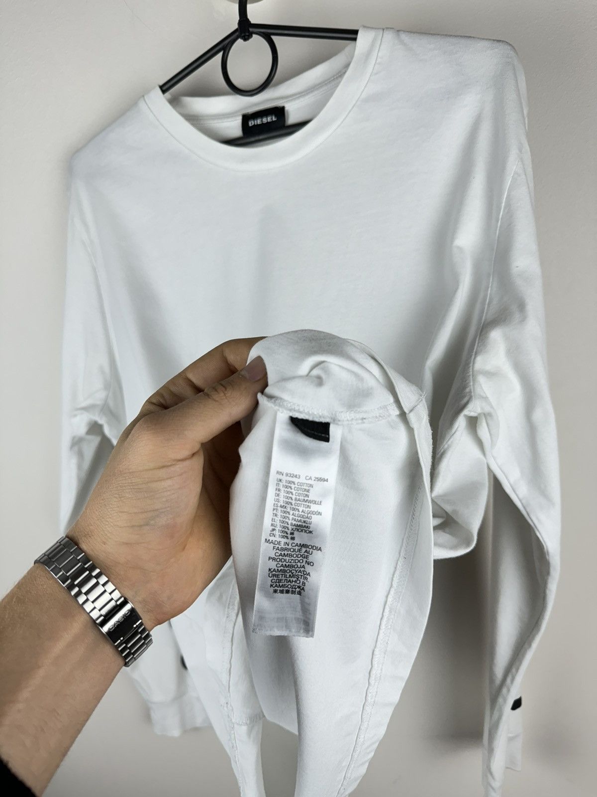 Diesel × Vintage Longsleeve Diesel central logo y2k original casual item Size US M / EU 48-50 / 2 - 4 Thumbnail