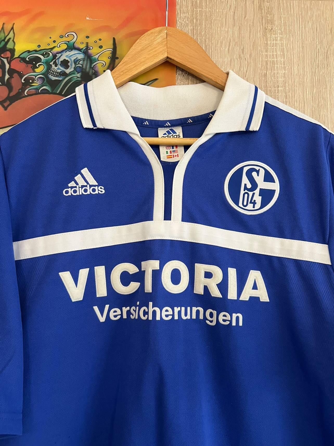 Adidas Adidas Schalke 04 2001 2002 soccer jersey DFB Pokalsieger 💥 Size US XL / EU 56 / 4 - 3 Thumbnail