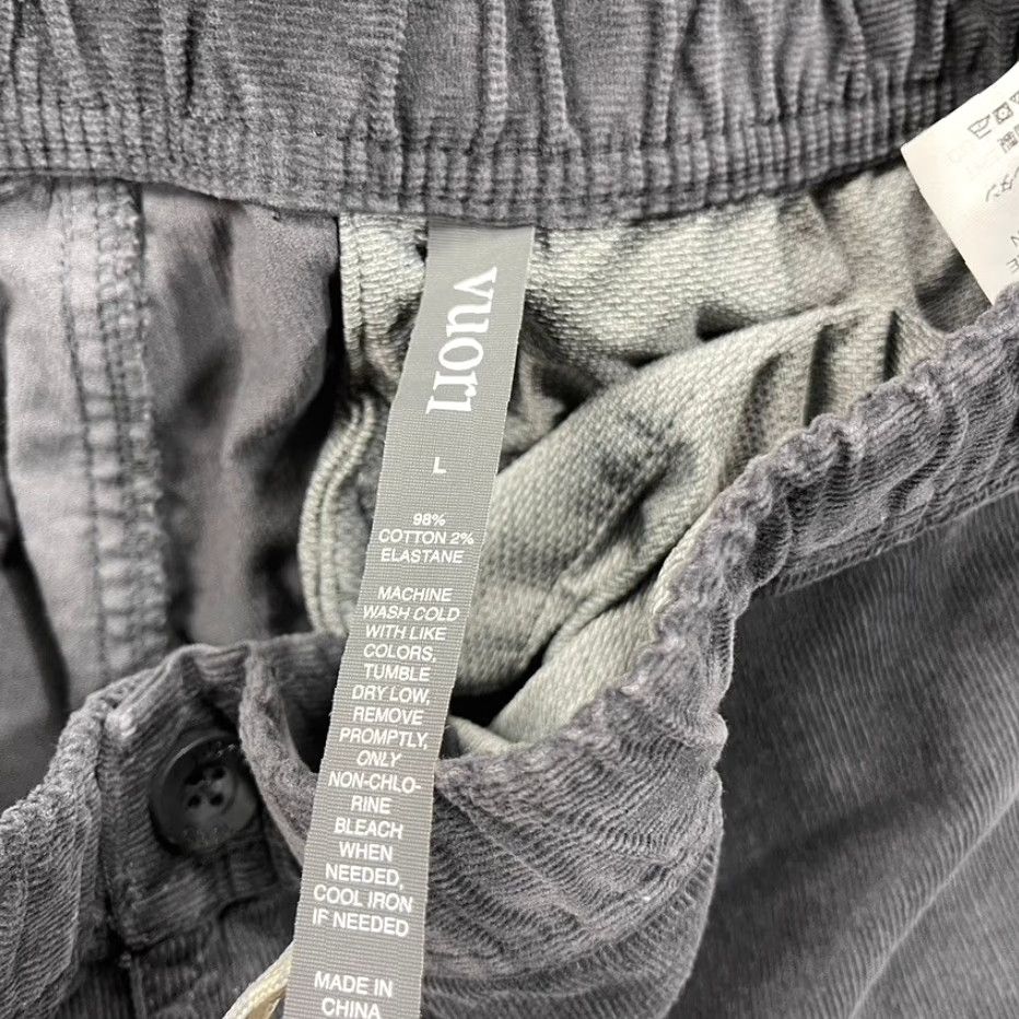 Vuori Vuori Pants Mens Large Gray Optimist Corduroy Cotton Blend Drawstring Hike V440 Size US 33 - 4 Thumbnail