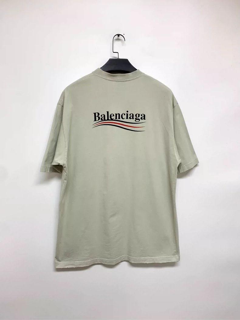 Balenciaga Balenciaga Beige short-sleeved T-shirt 2505-Nextarrow Size US M / EU 48-50 / 2 - 8 Thumbnail