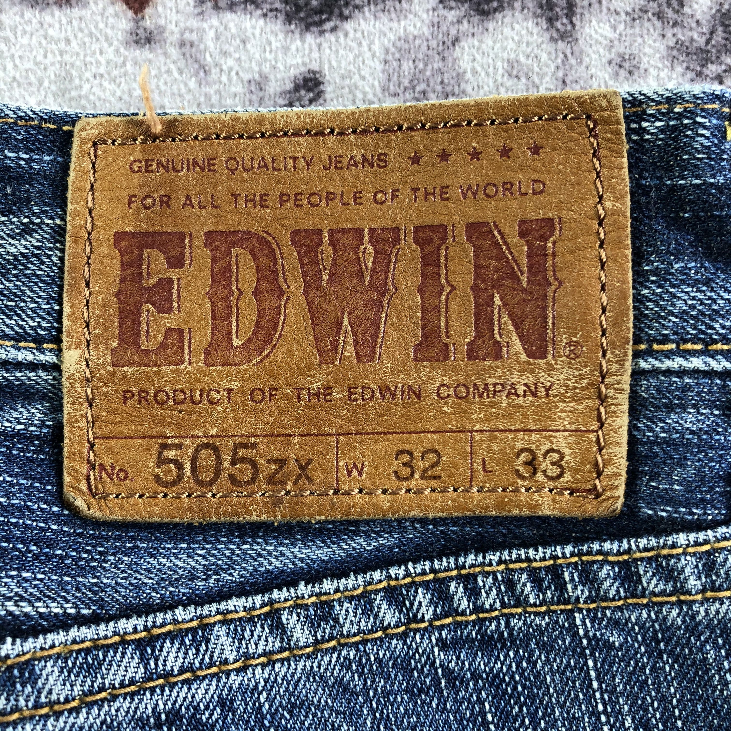 Edwin Vintage Blue Wash Edwin 505 Selvedge Jeans-JM3590 Size US 33 - 6 Thumbnail