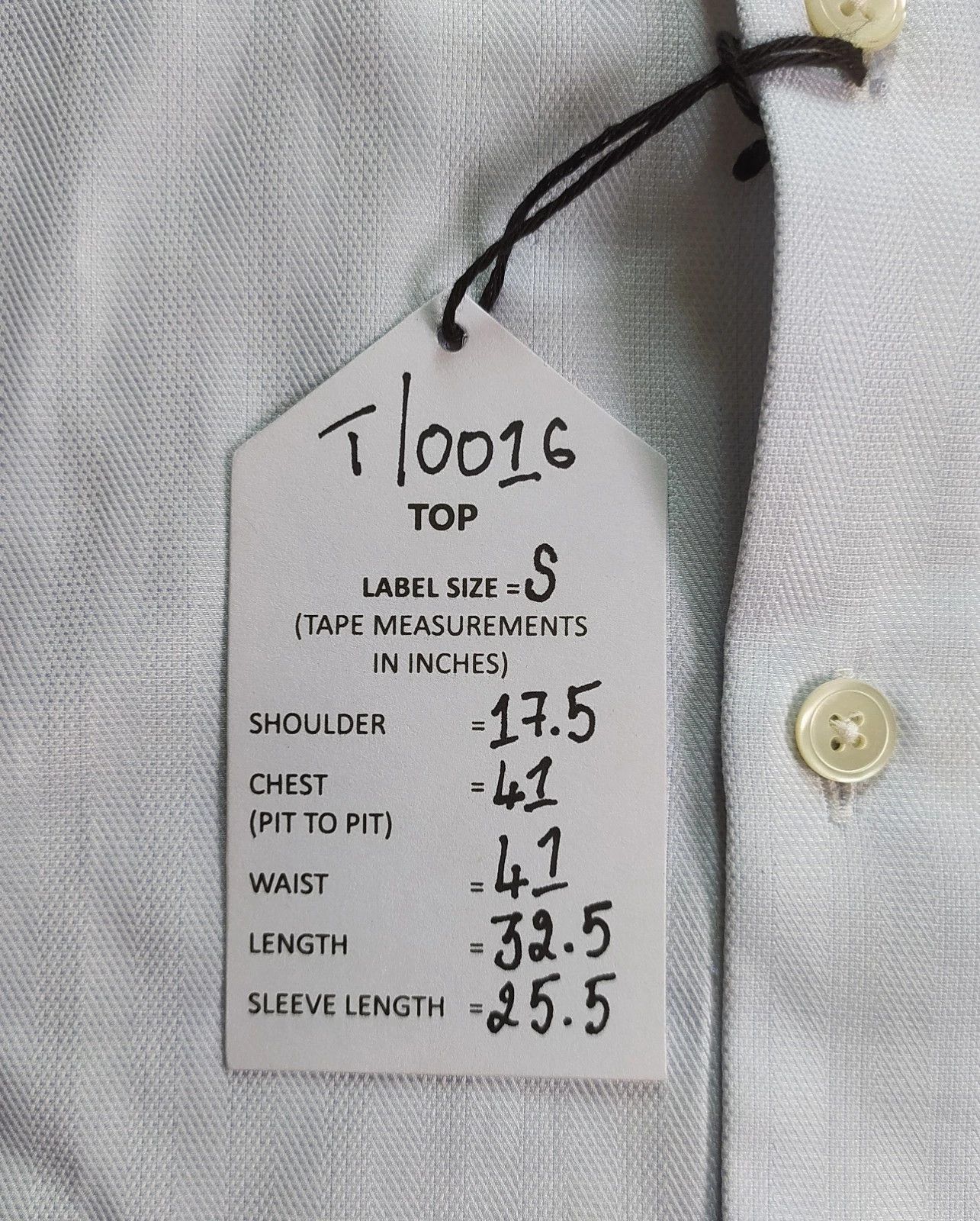 Thomas Pink Thomas Pink Slim Fit Twill Herringbone Formal Shirt T 0016 Size US S / EU 44-46 / 1 - 5 Thumbnail
