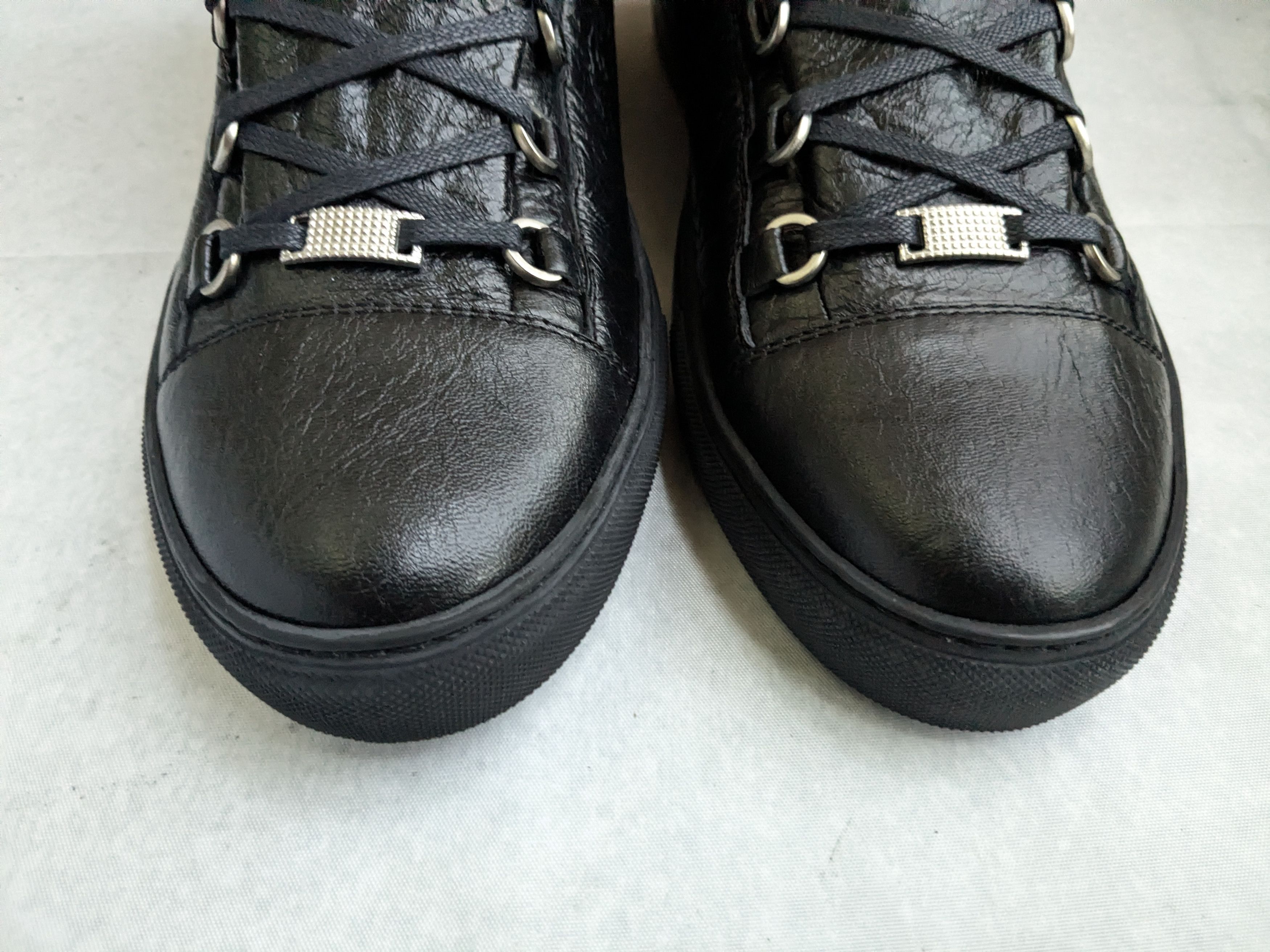Balenciaga Balenciaga Arena Black 14 Leather High Tops Sneakers Size US 14 / EU 47 - 4 Thumbnail