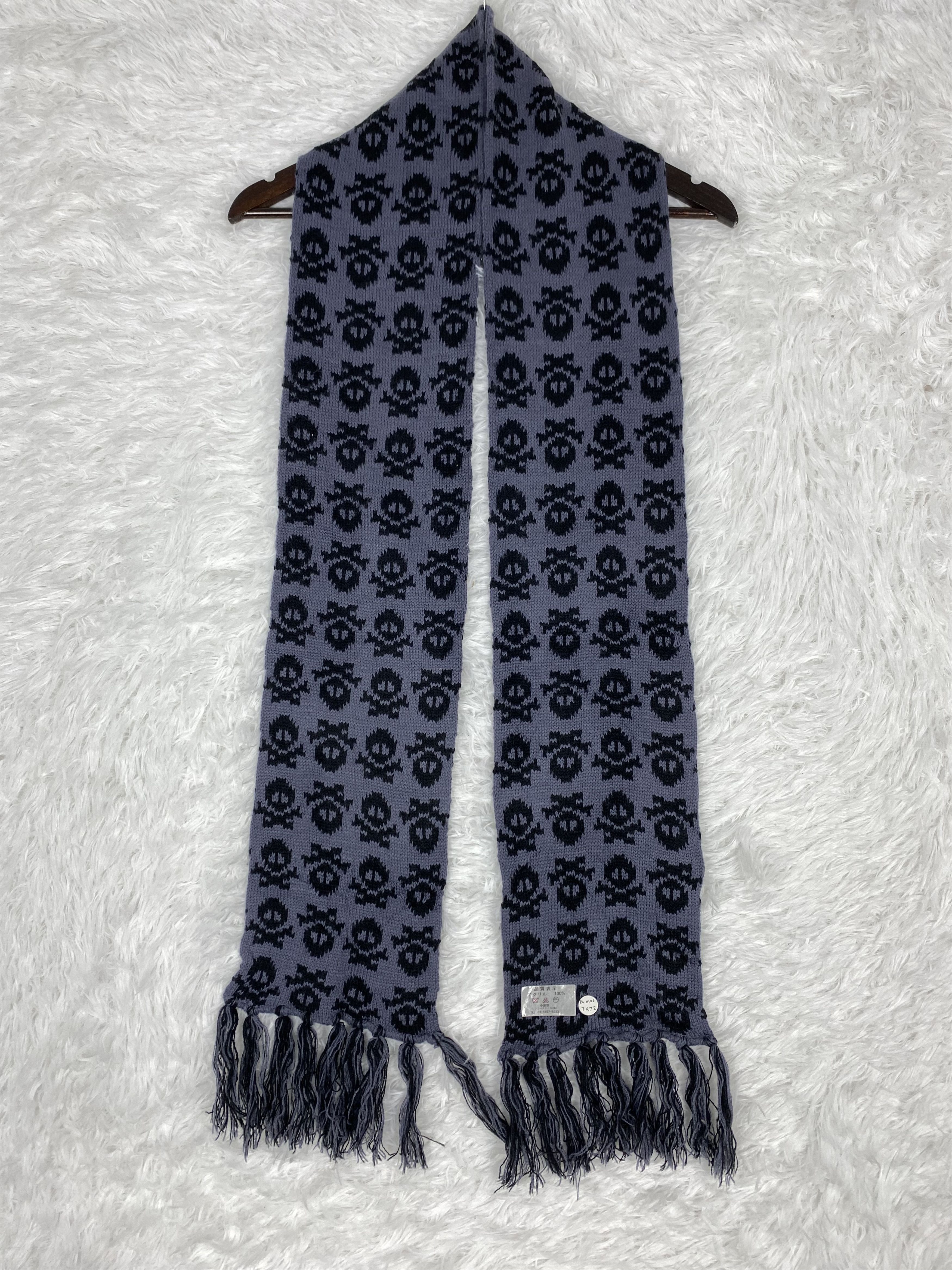 Vintage Vintage Skulls Scarf / Muffler Neckwear PM0106 Size ONE SIZE - 4 Thumbnail