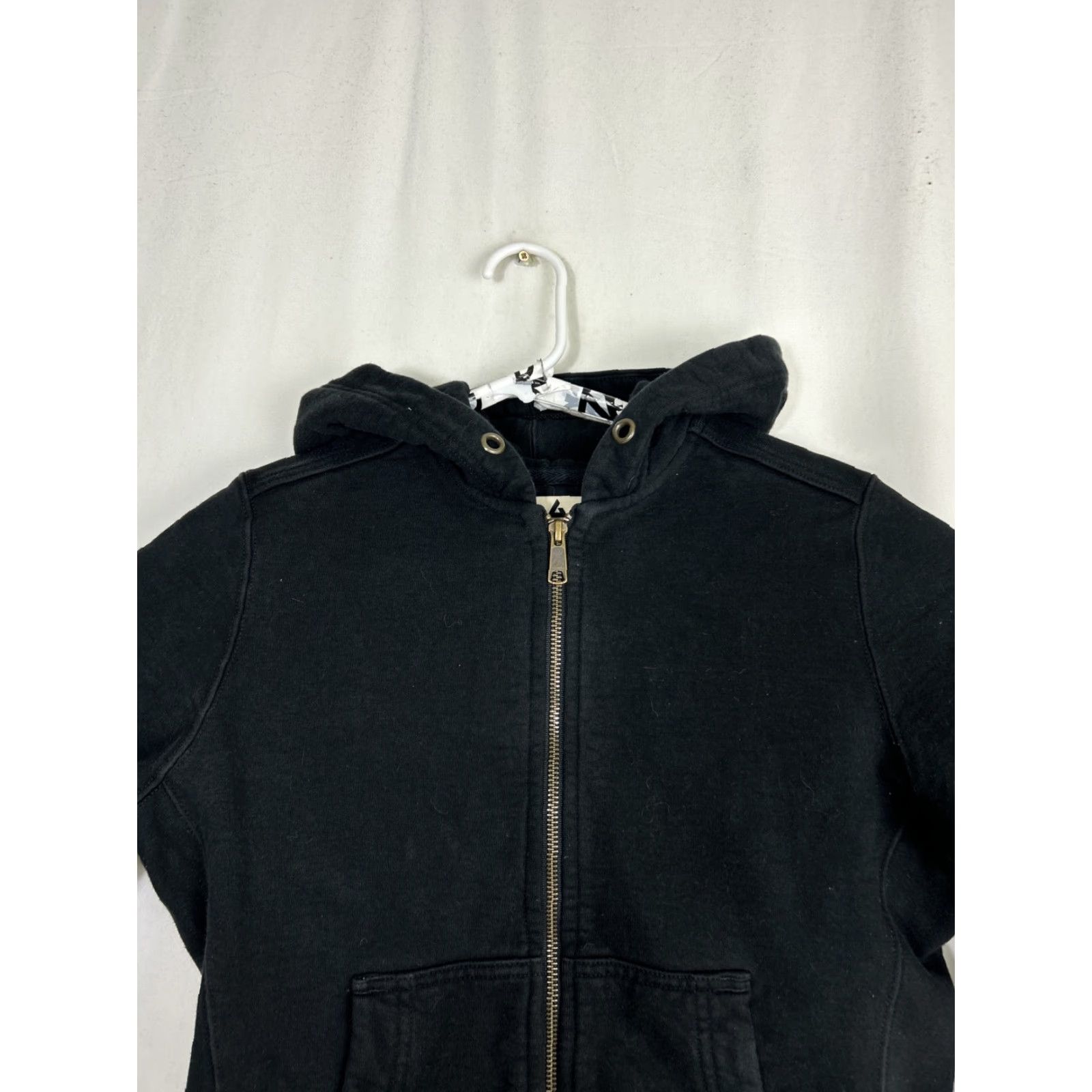 Vintage American Giant Hoodies Womens Small Black Full Zip Cotton Embroidered Size S / US 4 / IT 40 - 3 Thumbnail