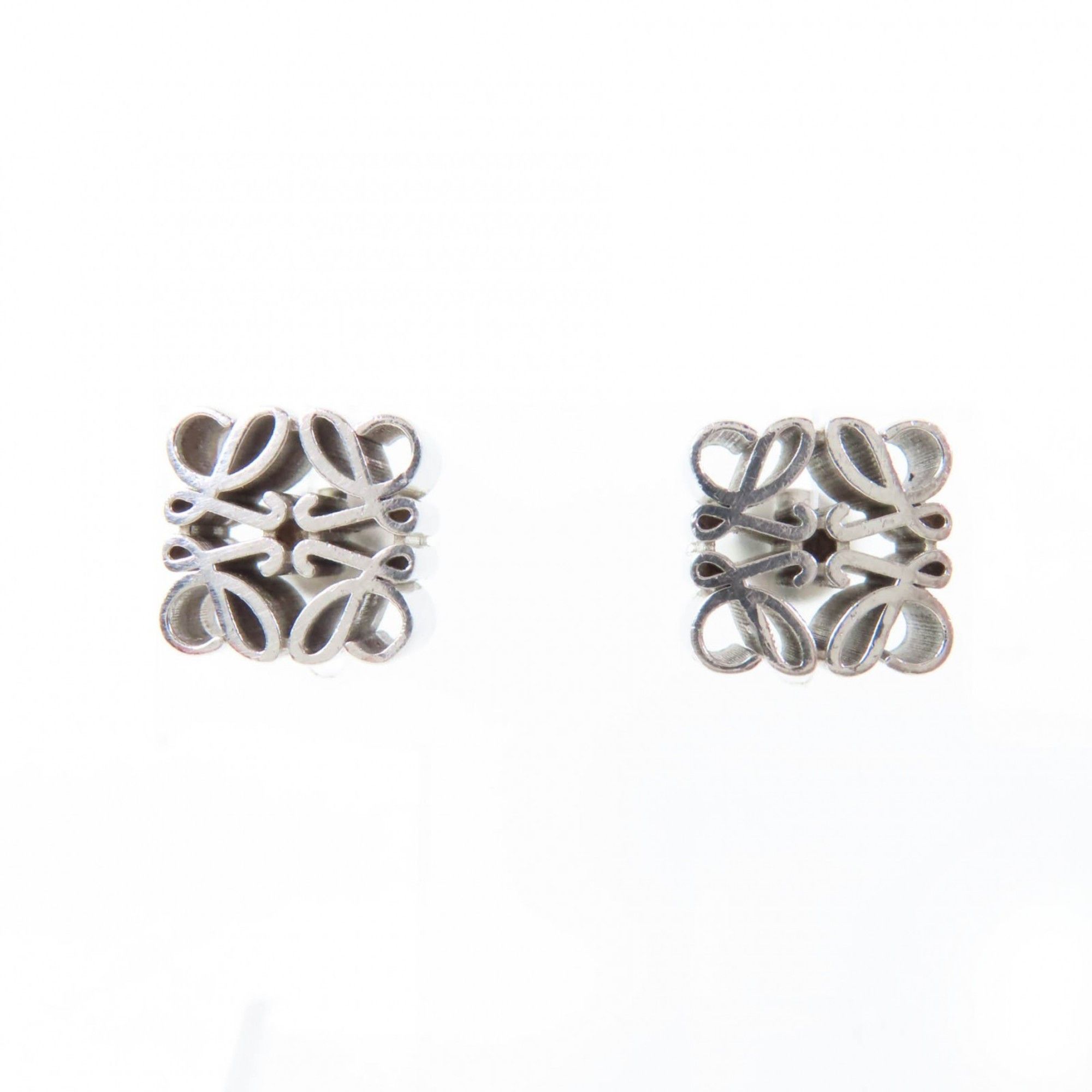 Loewe LOEWE Anagram Cube Stud Earrings (for both ears) J821239X06, AG925 Silver, Box and Dust Bag Included, Made in Italy, Weight 7.4g, Women's Size ONE SIZE - 1 Thumbnail