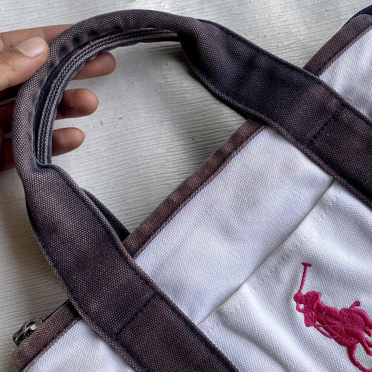 Canvas × Polo Ralph Lauren Polo Ralph Lauren Small Tote Bag Size ONE SIZE - 13 Thumbnail