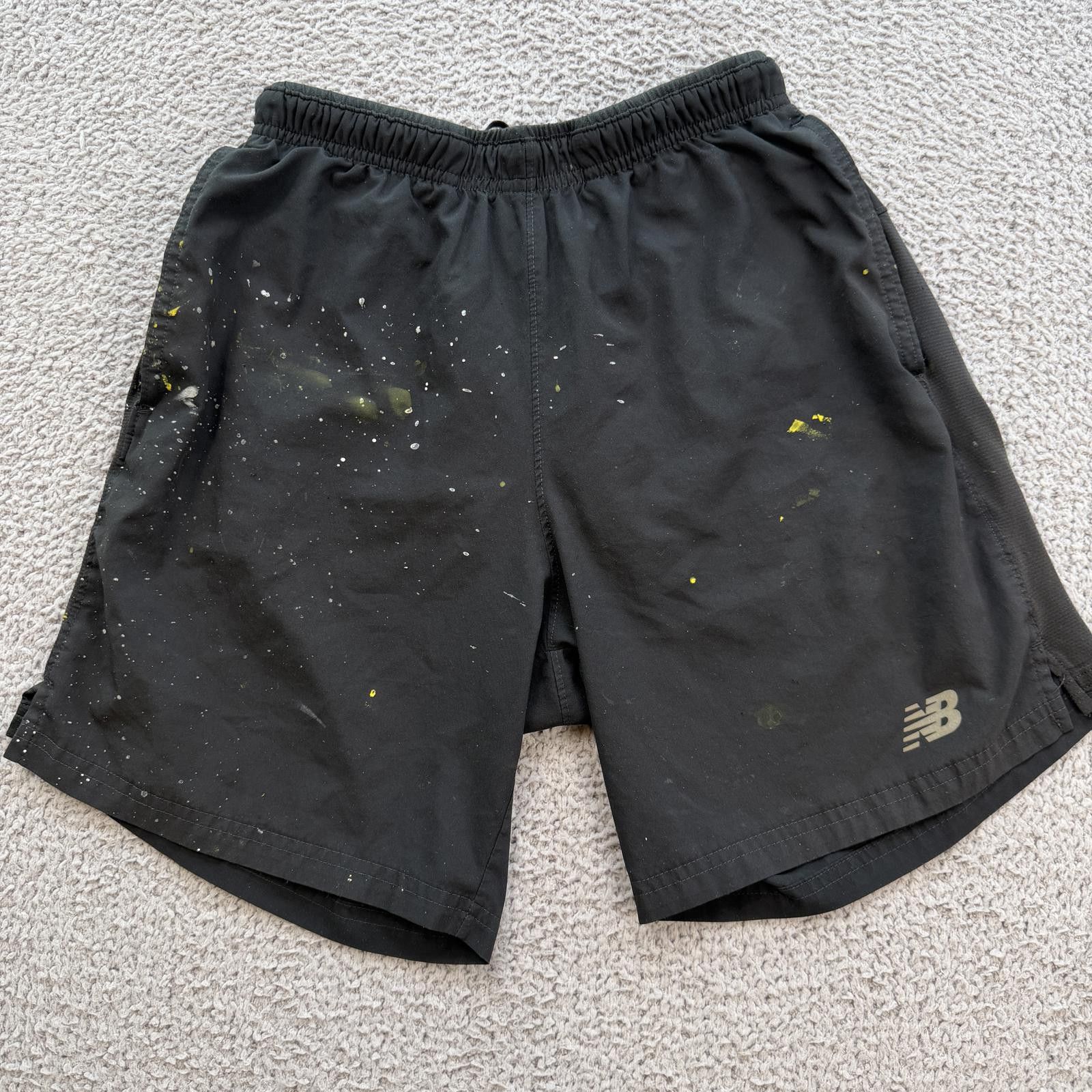 New Balance New Balance Black Paint Splatter Athletic Shorts Men S Size US 30 / EU 46 - 1 Thumbnail