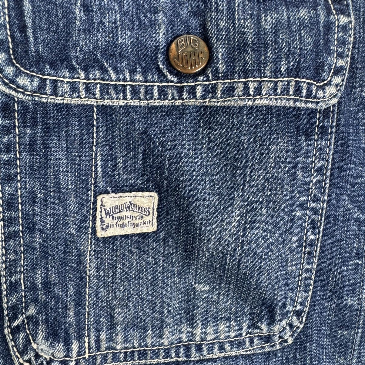 Big John ☀️BIG JOHN WORLD WORKERS INDIGO DENIM COVERALL JACKET Size US M / EU 48-50 / 2 - 9 Thumbnail
