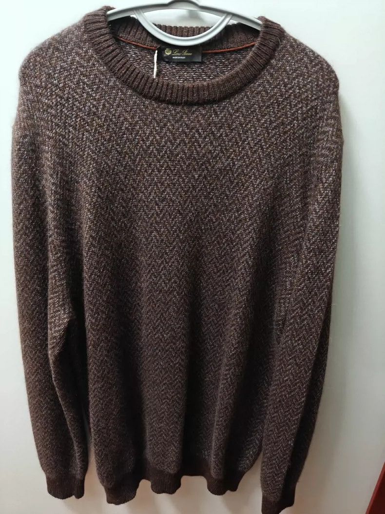Loro Piana Men's Thick Cable Knit Sweater