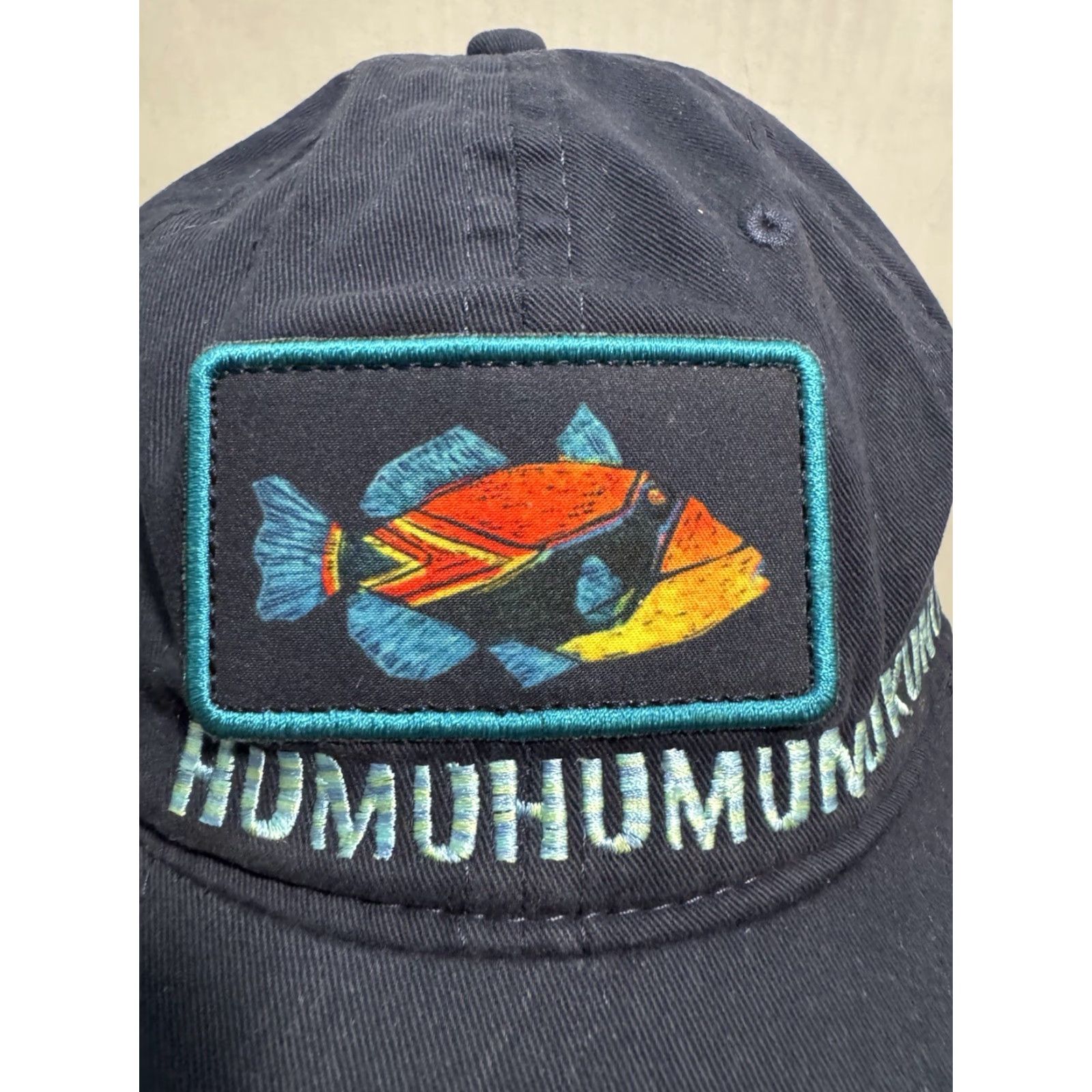 Vintage VINTAGE Crazy Shirts Hawaii Embroidered Rainbow Fish Patch Strapback Hat Cap Baseball Cap Adults Men One Size Blue Size US M / EU 48-50 / 2 - 6 Thumbnail