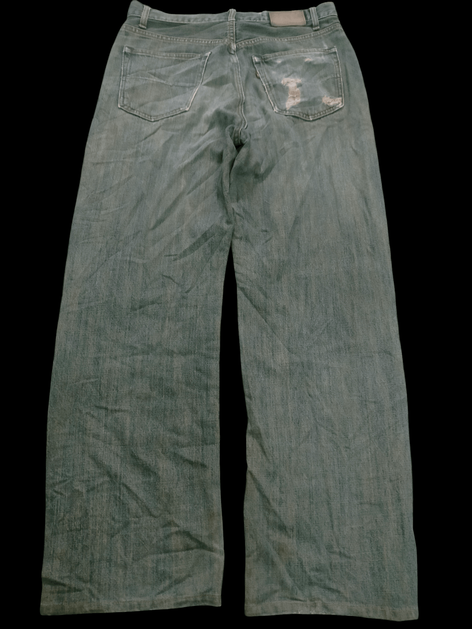 Japanese Brand × Le Grande Bleu (L.G.B.) 🔥BAGGY🔥 RUSTY WASHED DISTRESSED DENIM BY GOLD RUSH Size US 31 - 1 Thumbnail