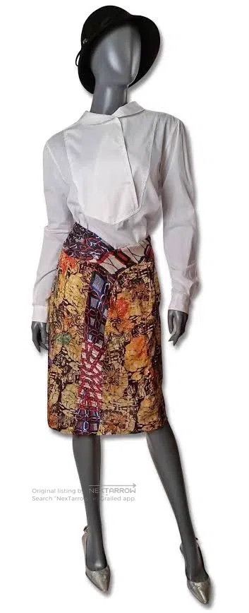 Dries Van Noten Dries Van Noten Oil Painting Mini Skirt Size 35" - 7 Thumbnail
