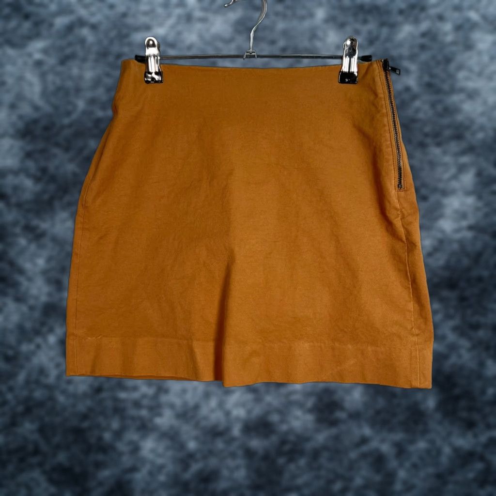 Everlane VINTAGE Everlane Women’s Brown Mini Skirt Size 2 Cotton Blend Casual Short Pockets Size 26" / US 2 / IT 38 - 1 Thumbnail