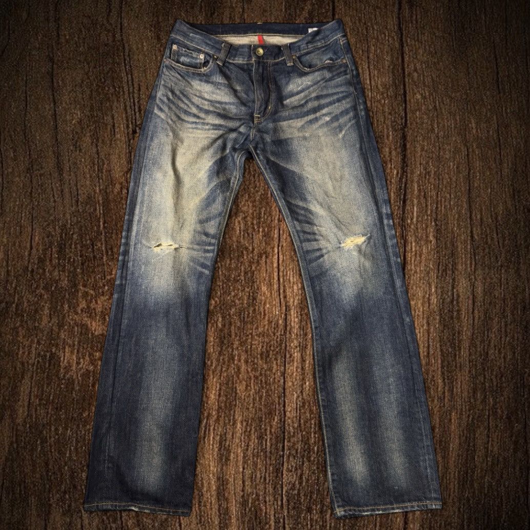 Undercover × Uniqlo 🔥🇯🇵 Vintage 90s Archival S002 Uniqlo UJ Rusty Denim Size US 33 - 2 Thumbnail