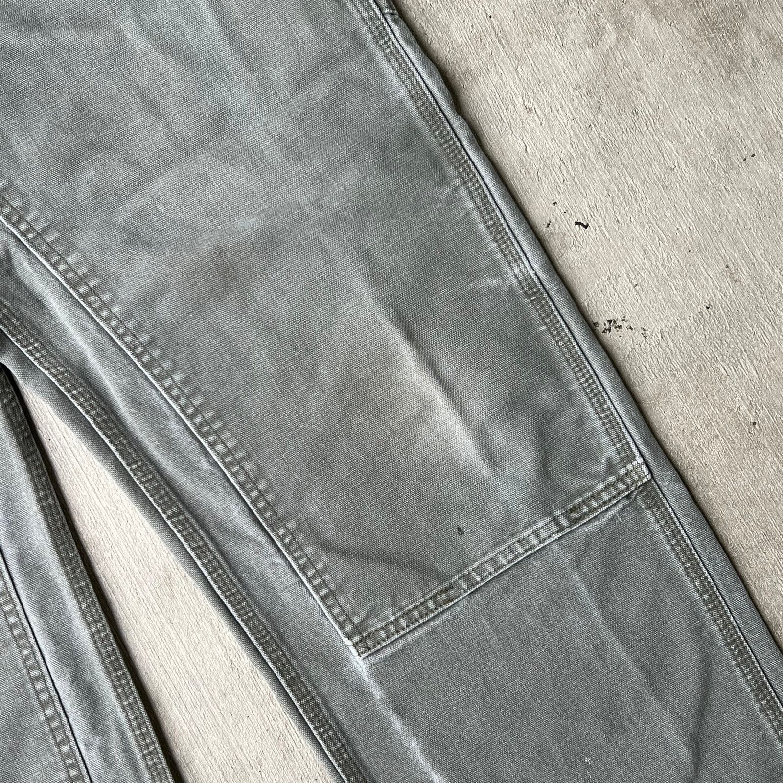 Carhartt × Vintage Carhartt faded green double knee work wear carpenter pants Size US 34 / EU 50 - 9 Thumbnail