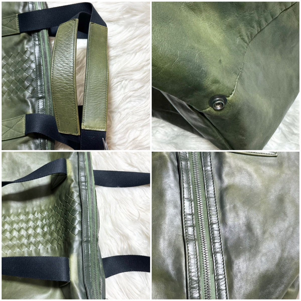 Bottega Veneta Auth Bottega Veneta Runway Intrecciato Leather Boston Bag Size ONE SIZE - 4 Thumbnail