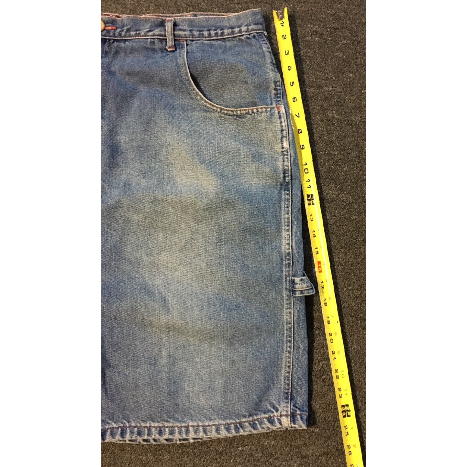 JNCO VINTAGE 90s Breakin’ Jean Shorts 38 - Break Dancing Baggy Hip Hop NYC NYC Blues Denim Jnco Jeans Grunge Run DMC Urban Cargo Men Size US 38 / EU 54 - 6 Thumbnail