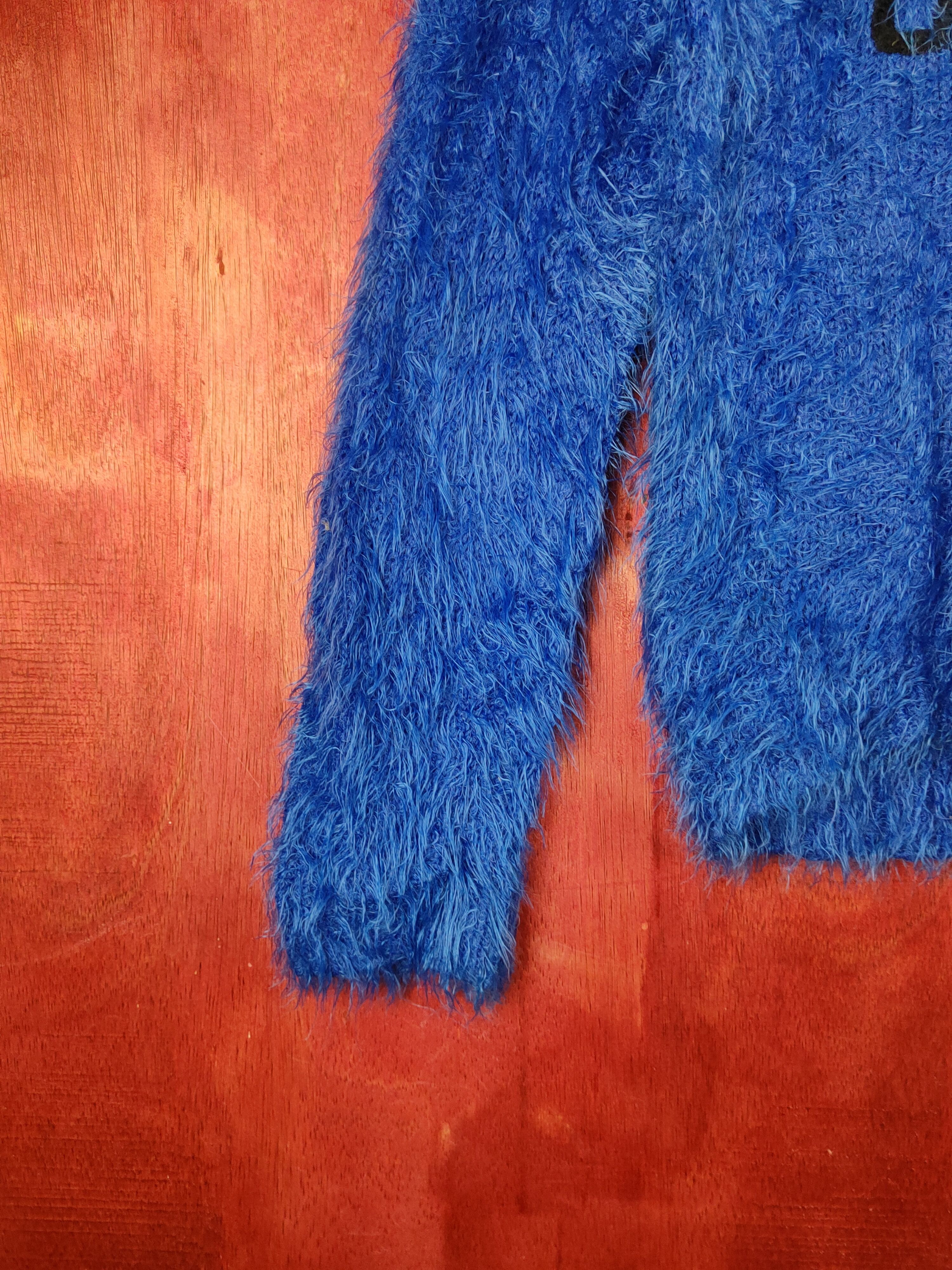 Japanese Brand Avail Jean Blue Shag Shaggy Fur Mohair Knitwear #S1951 Size M / US 6-8 / IT 42-44 - 5 Thumbnail