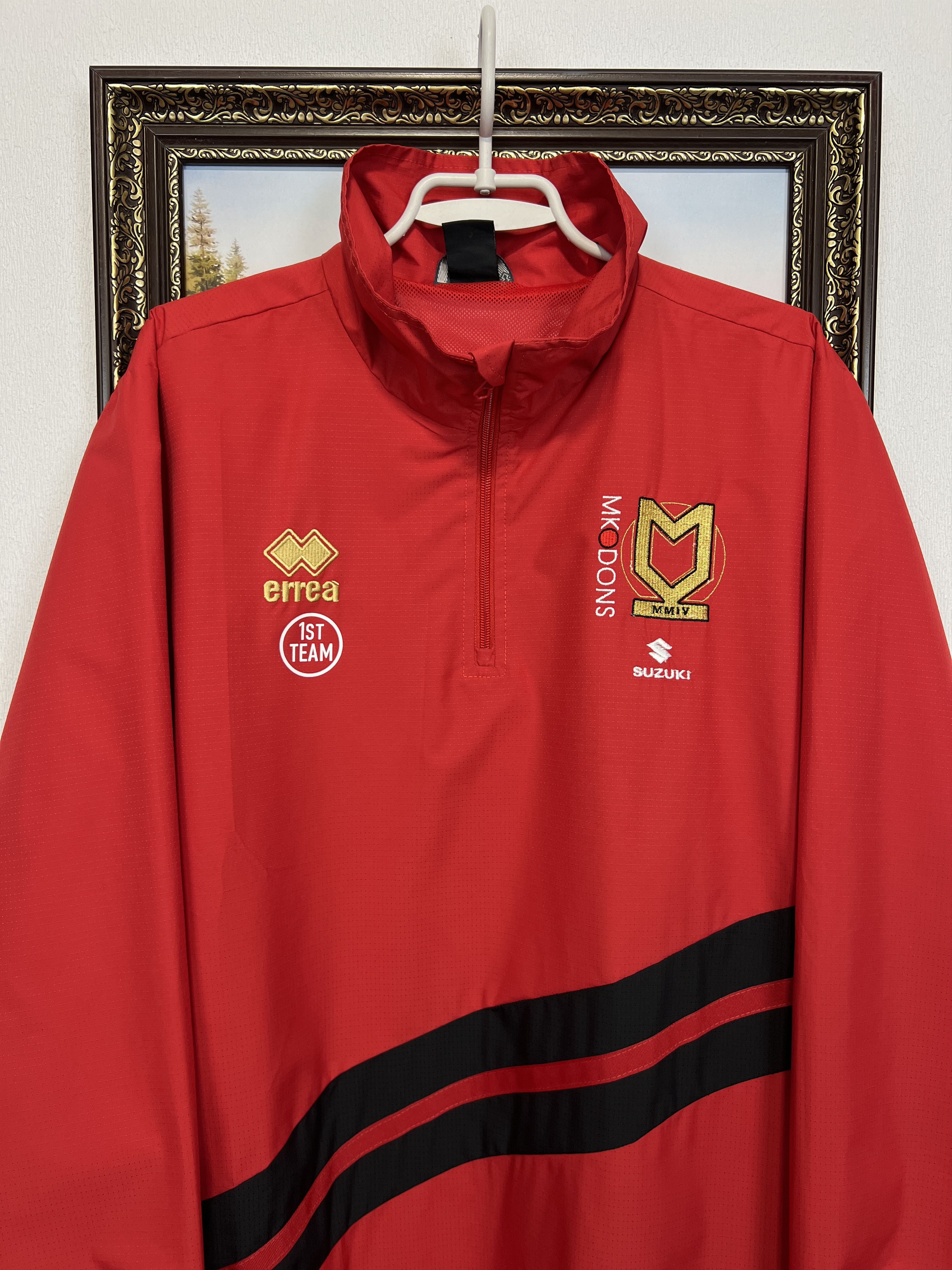 Errea Errea Milton Keynes MK Dons Football Jacket Windbreaker Size US XL / EU 56 / 4 - 2 Thumbnail