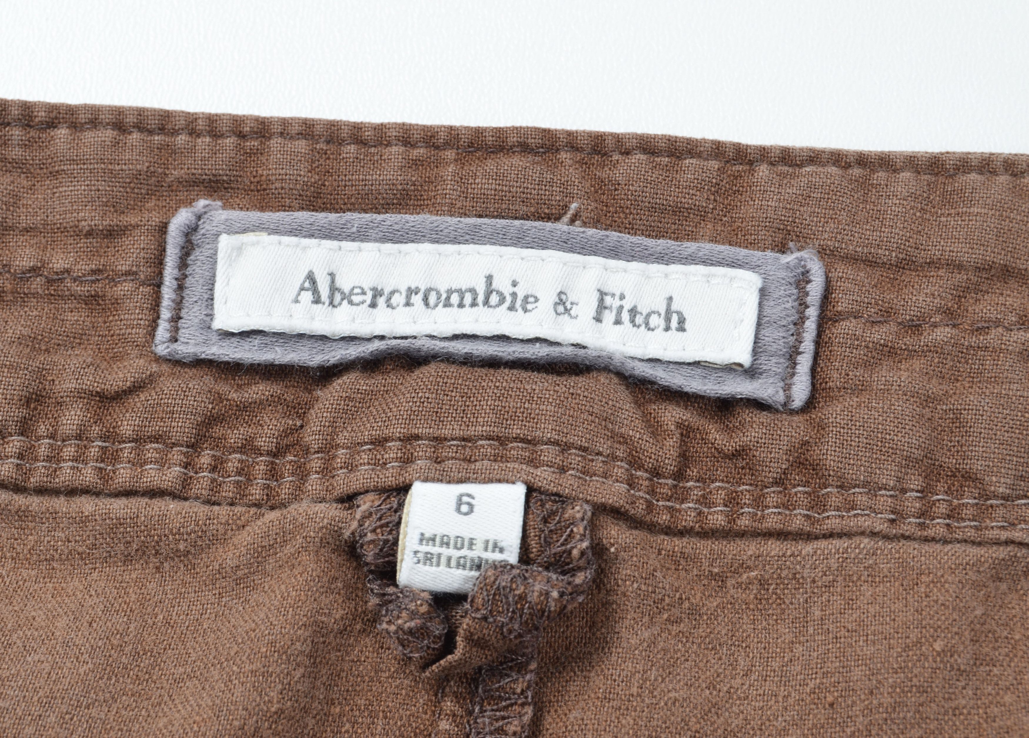 Abercrombie & Fitch Vintage Abercrombie & Fitch Y2K Linen Blend Micro Skirt Size 34" / US 12 / IT 48 - 7 Thumbnail