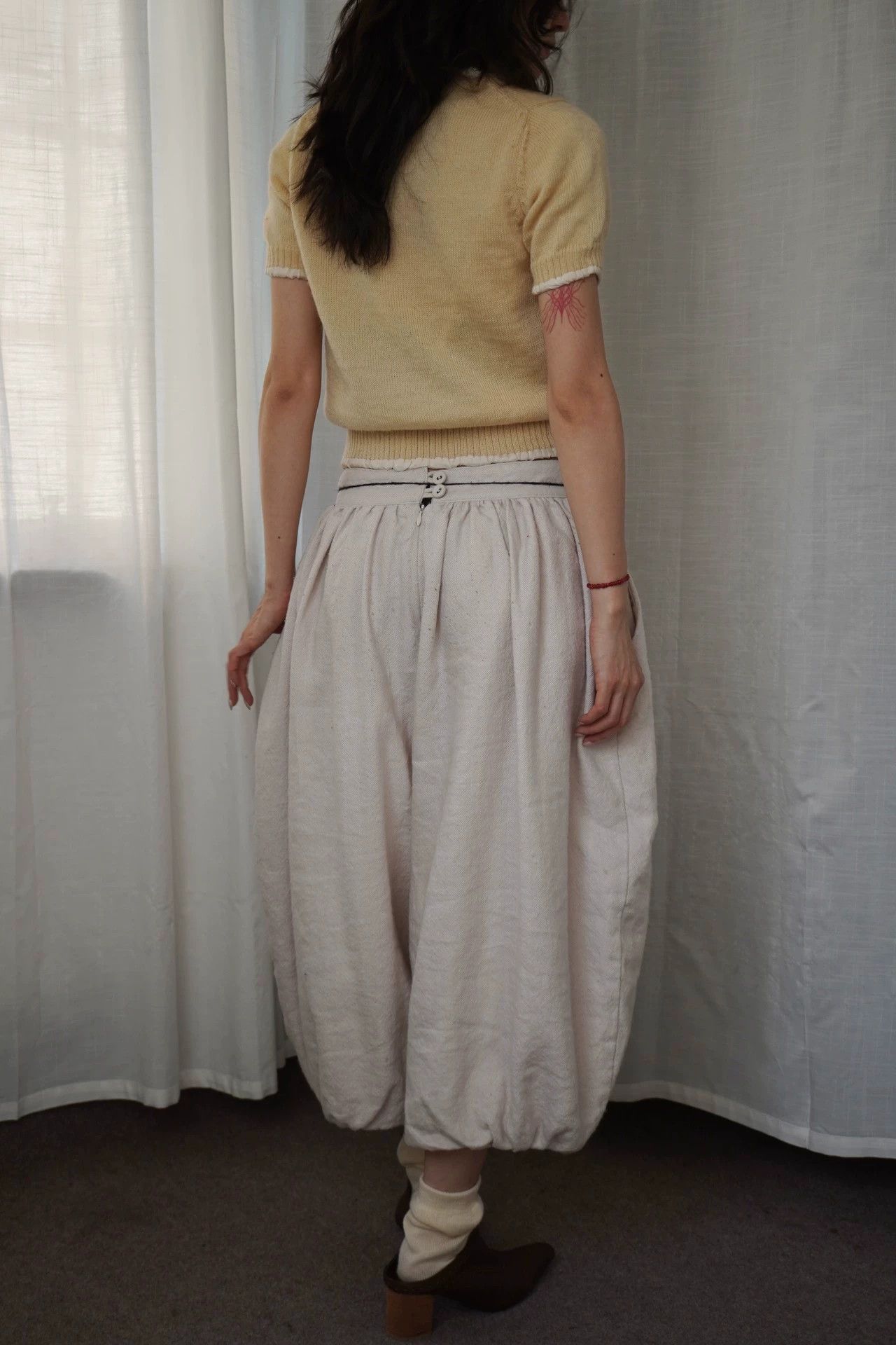Comme des Garcons Vintage CDG 1996AW Tricot Wool Silk Double Short Sweates Size ONE SIZE - 4 Thumbnail