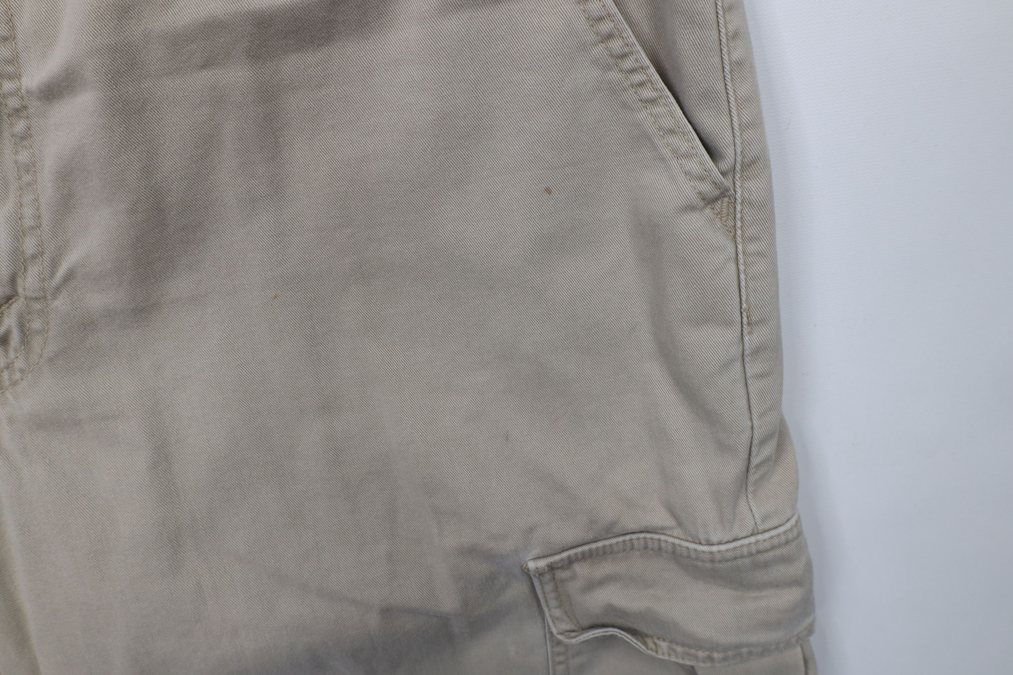 Levi's × Vintage Vintage 90s Levis SilverTab Fit Wide Leg Cargo Pants Beige Size US 36 / EU 52 - 6 Thumbnail