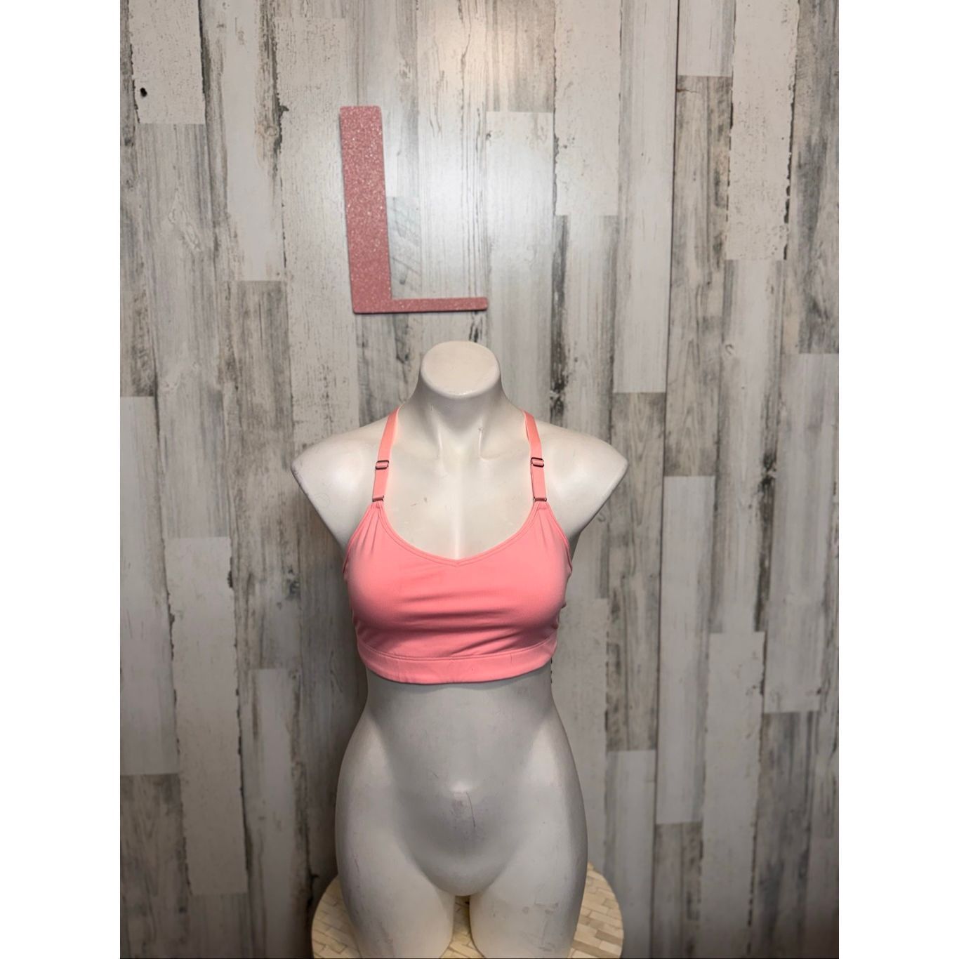 Victoria's Secret Victoria’s Secret VSX Sport Bra Pink L | Racerback Stretch A Size ONE SIZE - 1 Thumbnail