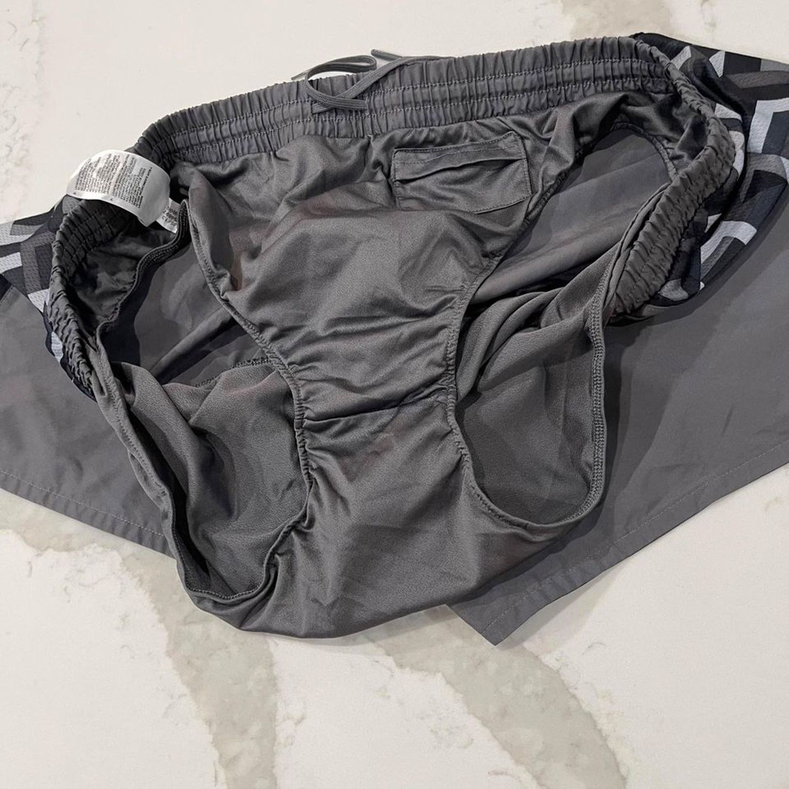 Adidas Adidas Activewear Lined Shorts Gray Women's XL Drawstring Size 36" / US 14 / IT 50 - 8 Thumbnail