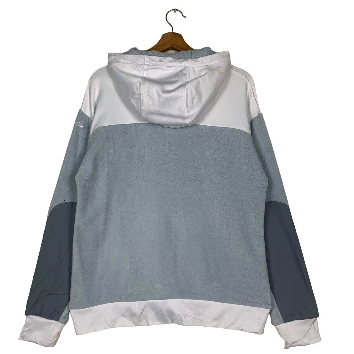 Columbia COLUMBIA Big Logo Half Button Fleece Hoodies #0007-C1 Size US XL / EU 56 / 4 - 15 Thumbnail