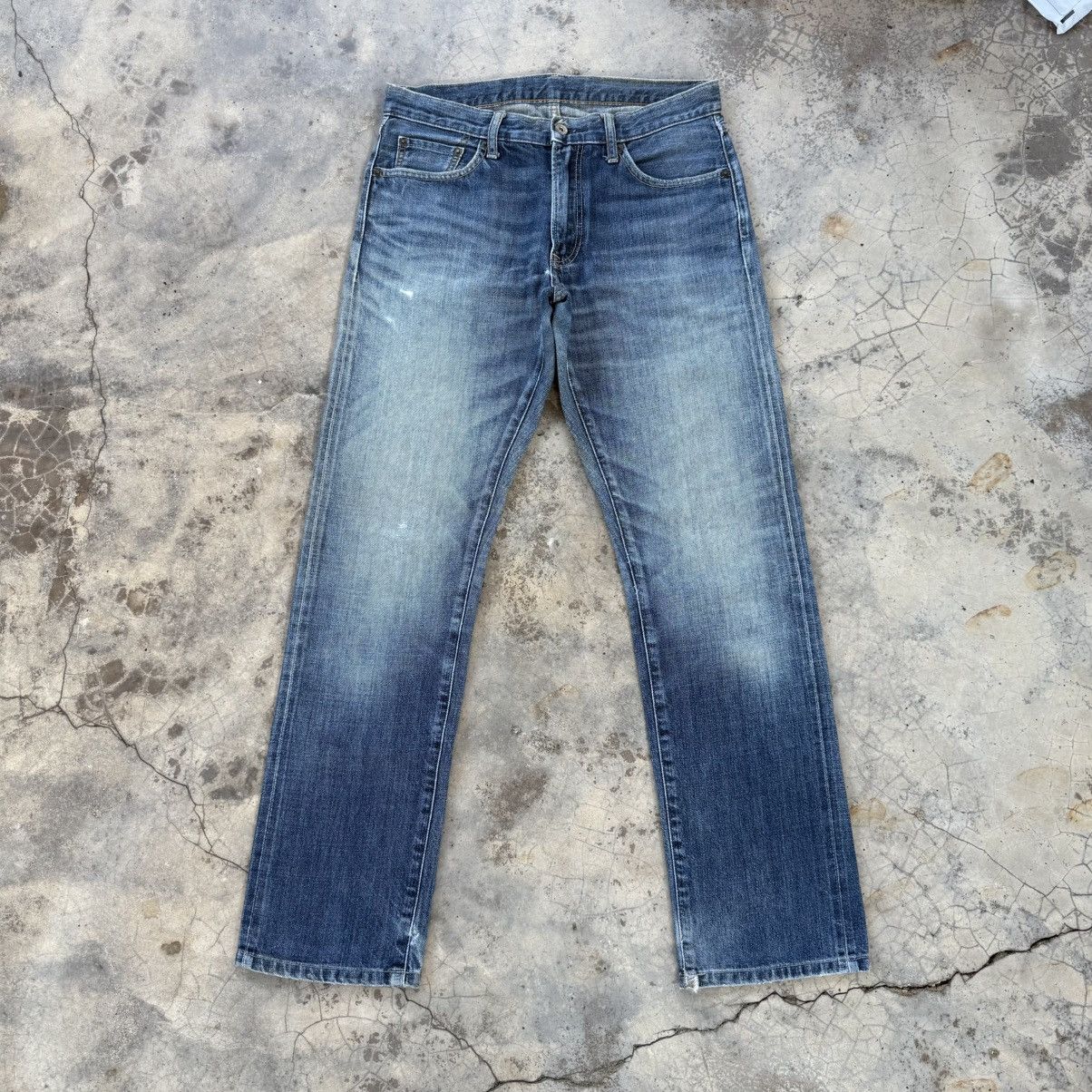 Japanese Brand Vintage Japanese faded Jean denim pants Size US 33 - 1 Thumbnail