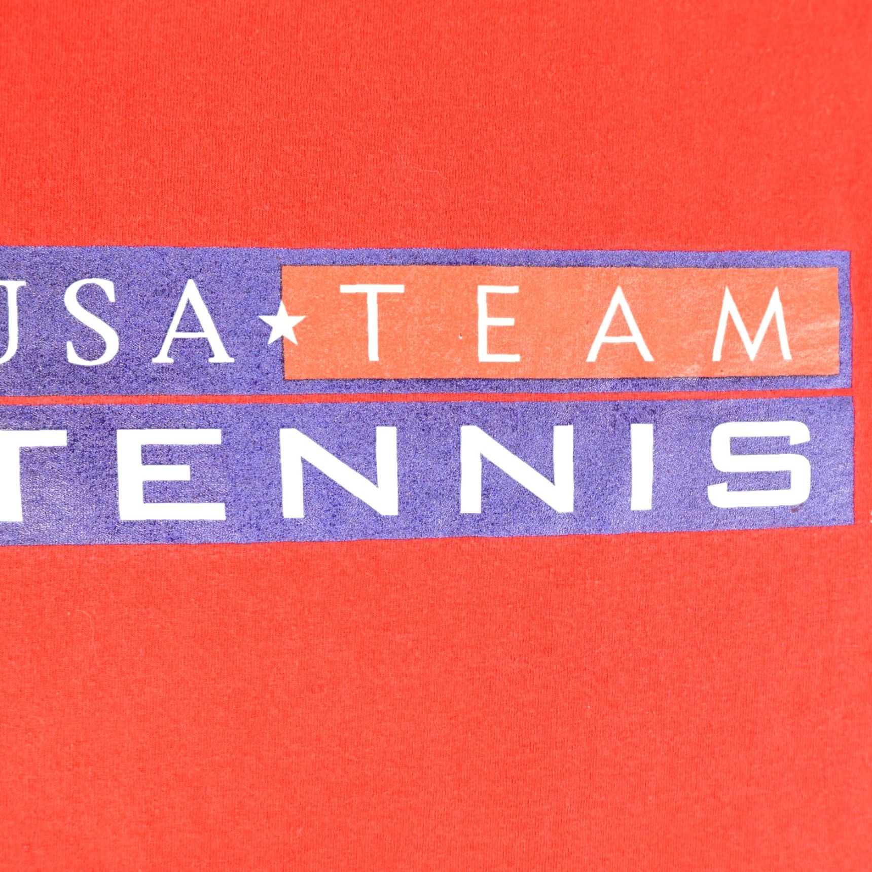 Vintage VINTAGE USTA Team USA T-Shirt Mens Large Red Knit Crew Neck Short Sleeve Size US L / EU 52-54 / 3 - 3 Thumbnail