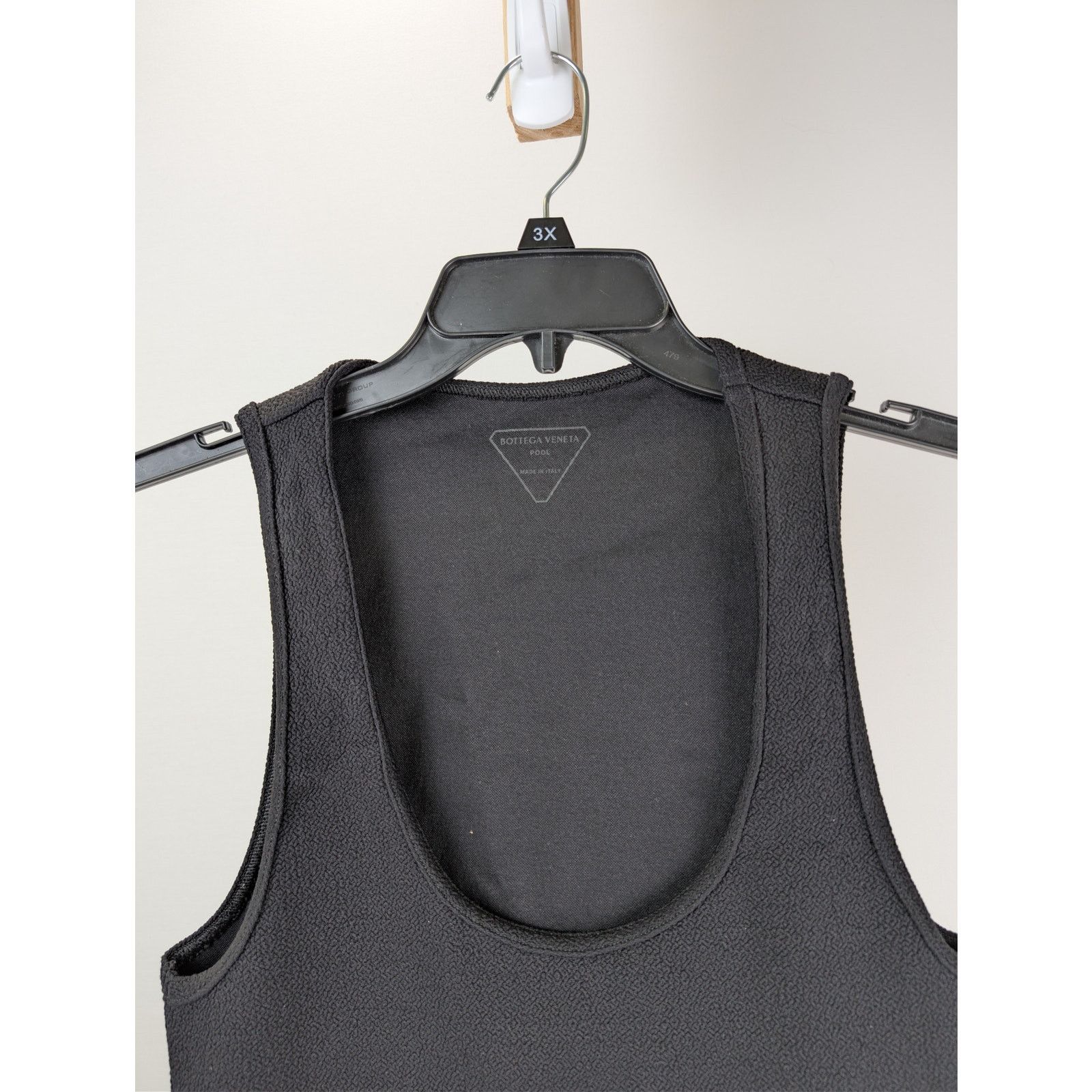 Bottega Veneta o1rshd1 Textured Technical Nylon Swimsuit Top Tank in Black Size US M / EU 48-50 / 2 - 5 Thumbnail