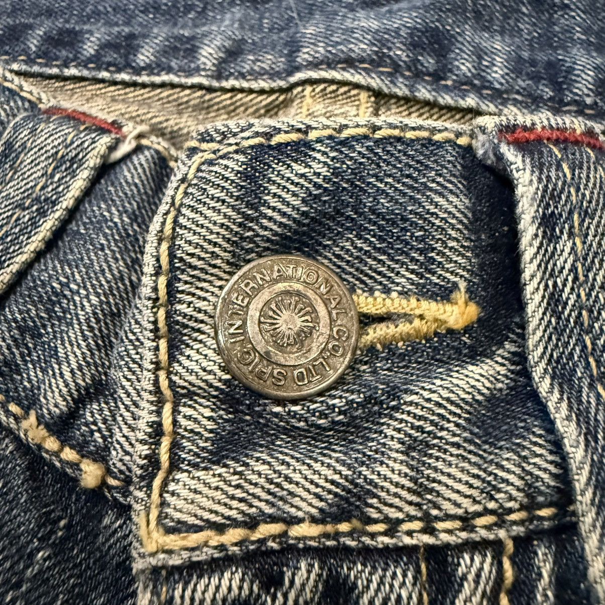 If Six Was Nine Flared 90s Rare Japanese Snake Tornado Mart Whisker Jeans Size US 32 / EU 48 - 15 Thumbnail