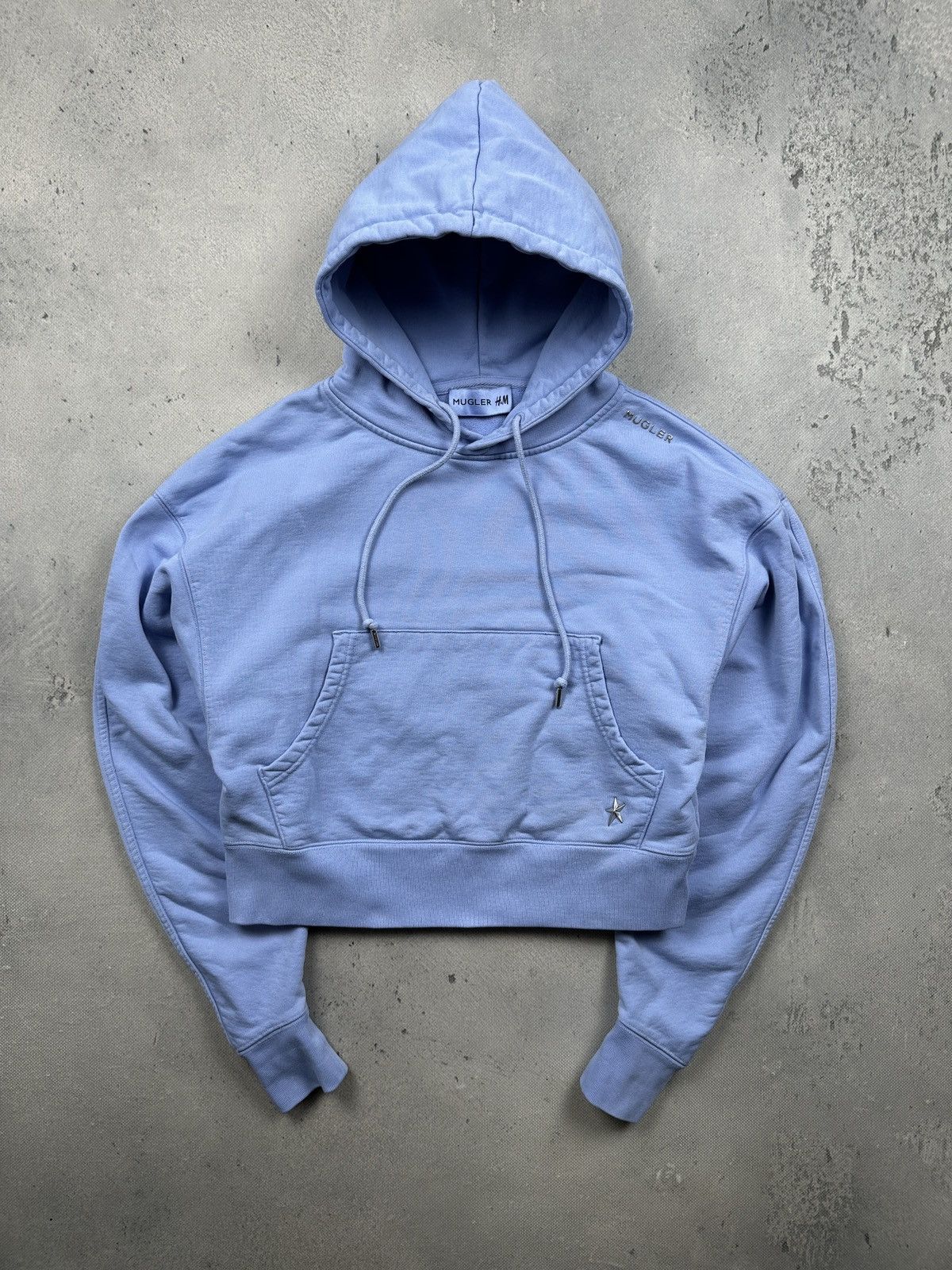 H&M × Mugler Mugler H&M Cropped Hoodie Designer Capsule Streetwear Y2K Size S / US 4 / IT 40 - 1 Thumbnail
