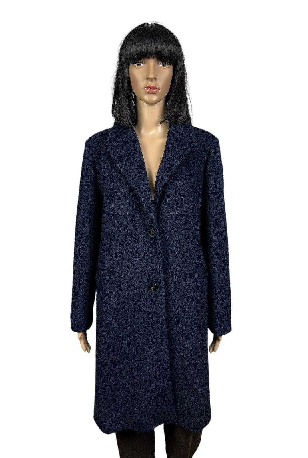 Marella Marella Emme Wool-Polyester Blue Coat size IT50 US14 Size XL / US 12-14 / IT 48-50 - 1 Thumbnail