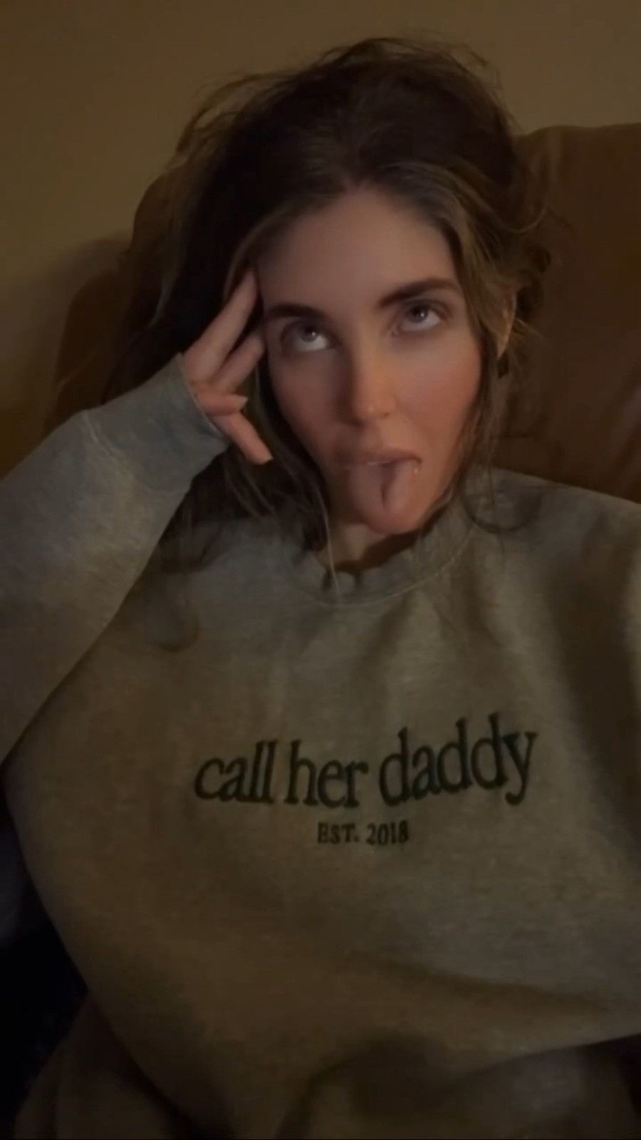 Sporty & Rich call her daddy 2018 heather barstool sports embroidered crew Size S / US 4 / IT 40 - 5 Thumbnail