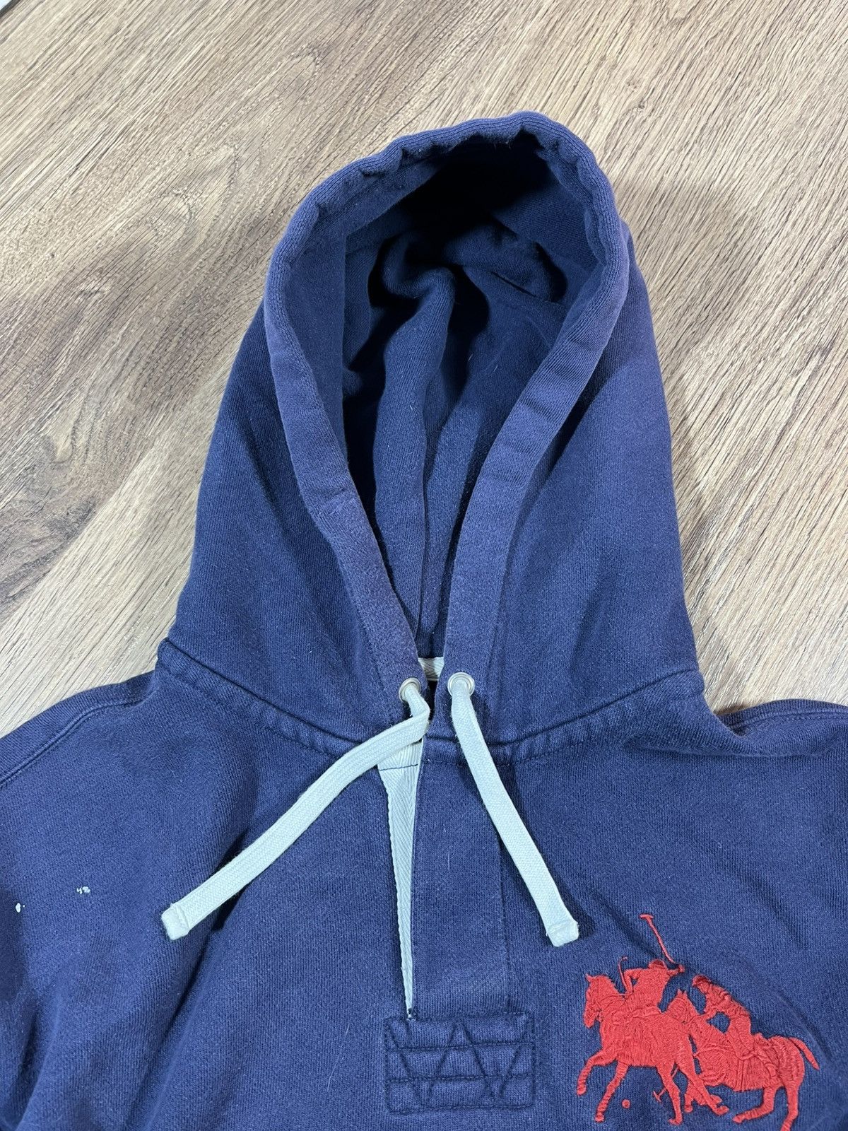 Polo Ralph Lauren Vintage Polo Ralph Lauren Distressed Hoodie Big Logo 🐎 Size US XXL / EU 58 / 5 - 6 Thumbnail