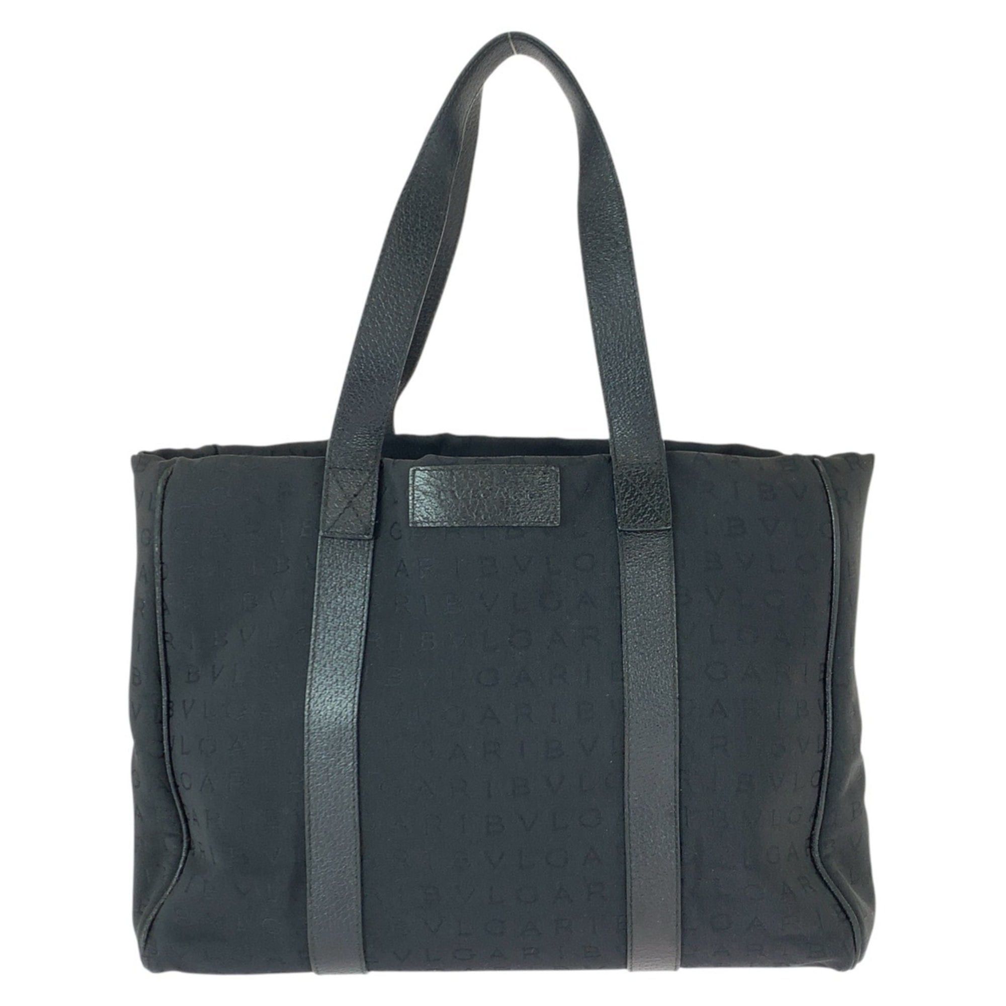 Bvlgari BVLGARI Logomania Black Canvas and Leather Handbag/Shoulder Bag for Women Size ONE SIZE - 1 Thumbnail