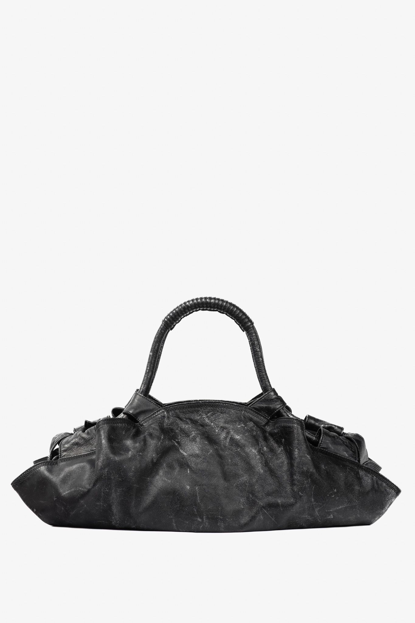 Loewe Loewe Nappa Aire Metallic Black Sheep Skin Anagram Handbag Size ONE SIZE - 4 Thumbnail