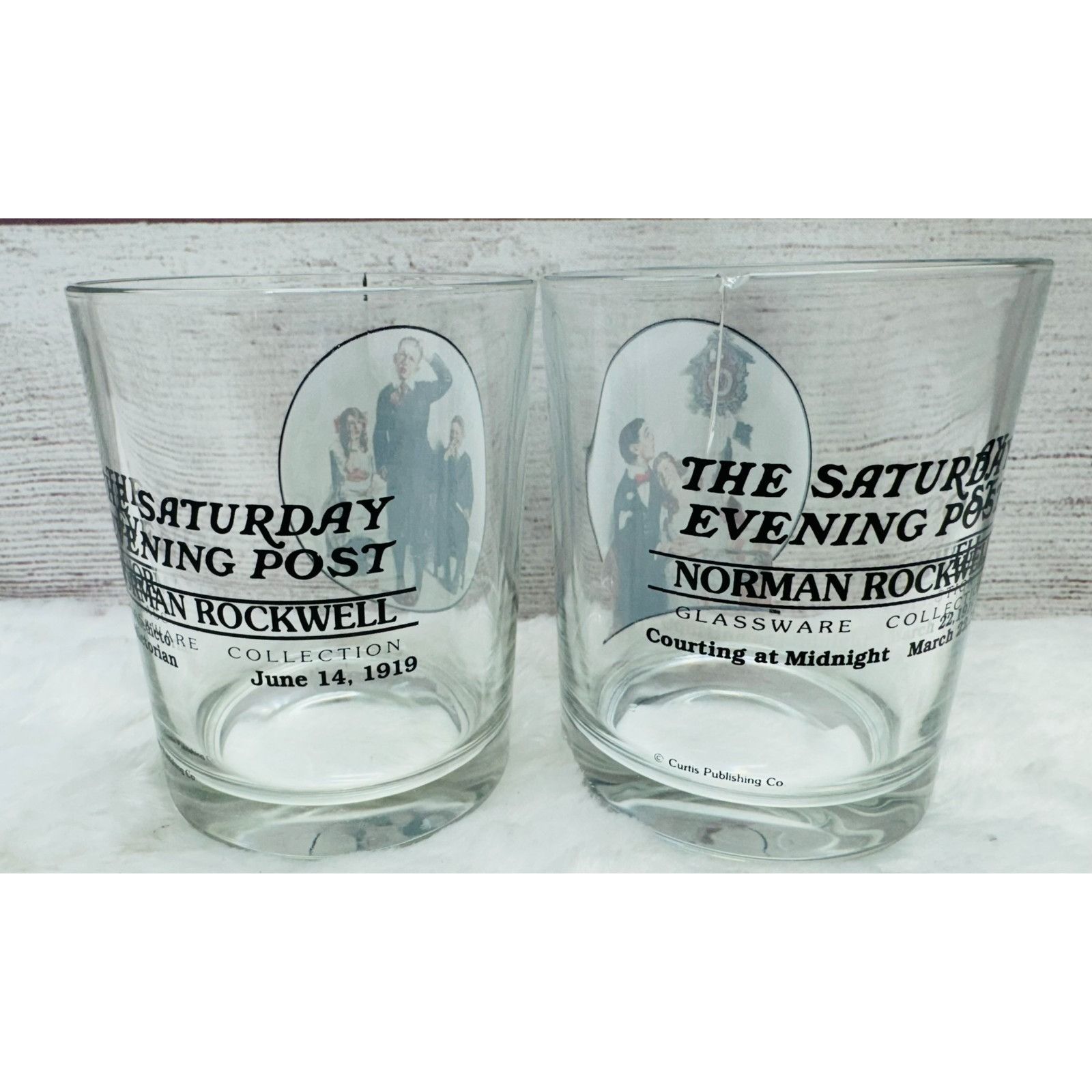 Other Norman Rockwell Saturday Evening Post Glass Tumbler Cup - 2 Size ONE SIZE - 2 Thumbnail