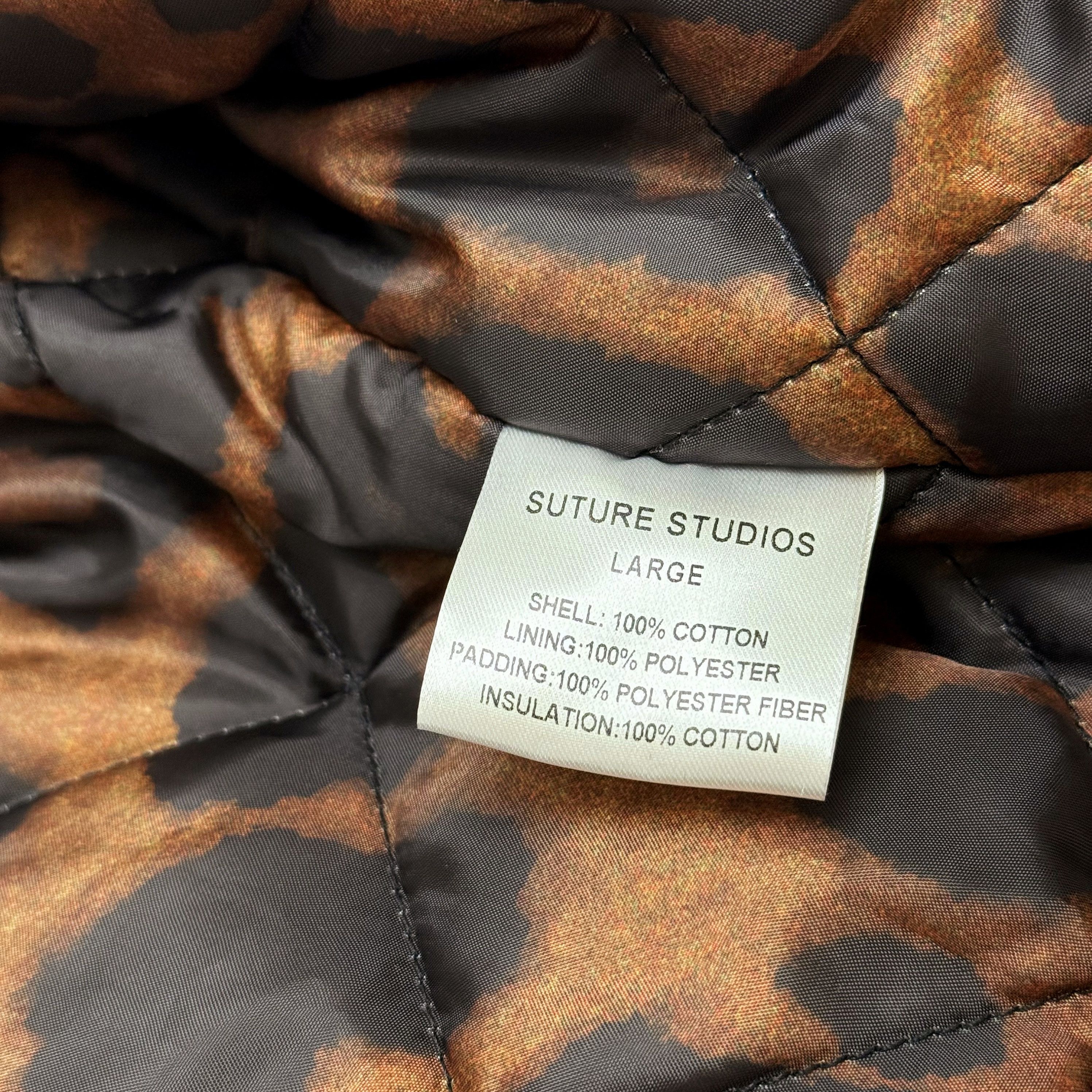 Carhartt Suture Studios 16oz. Canvas Hooded Work Jacket Camel Leopard Size US L / EU 52-54 / 3 - 8 Thumbnail