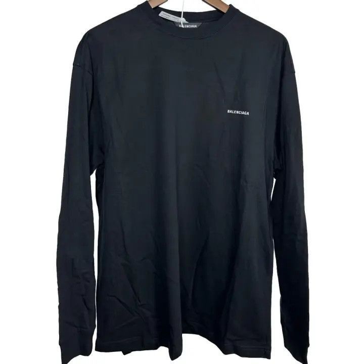 Balenciaga Balenciaga Logo Long Sleeve T-Shirt 0079-2507 Size US S / EU 44-46 / 1 - 1 Thumbnail