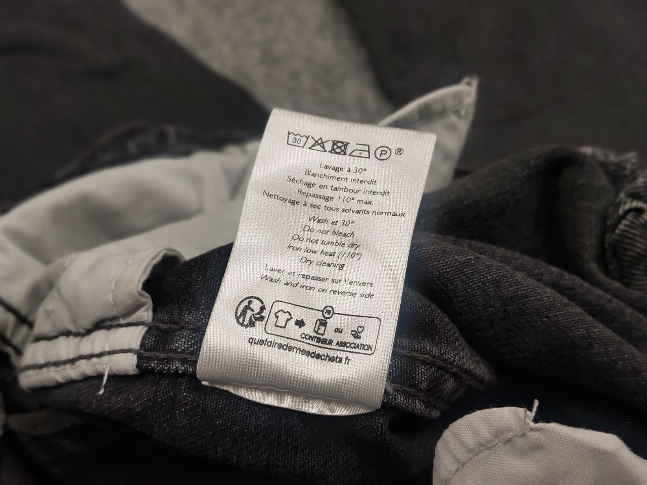 Sezane Sezane Paris Design Dark Gray Wide Leg Denim Jeans Size 36" / US 14 / IT 50 - 15 Thumbnail
