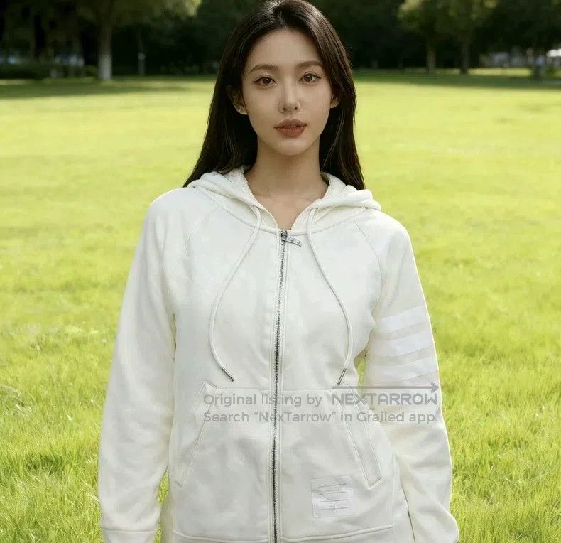 Thom Browne Thom Browne White zip coat Size US S / EU 44-46 / 1 - 7 Thumbnail
