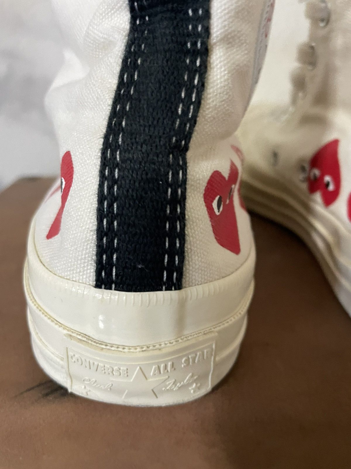 Comme des Garcons CDG Play x Converse Chuck Taylor All Star 70 HI Size US 8 / EU 41 - 5 Thumbnail