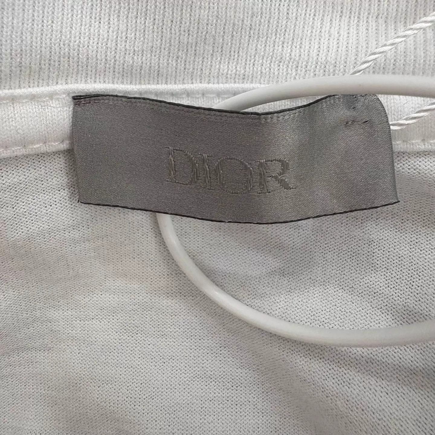 Dior DIOR FW22 solid logo crewneck short sleeve men white L tee Size US L / EU 52-54 / 3 - 3 Thumbnail